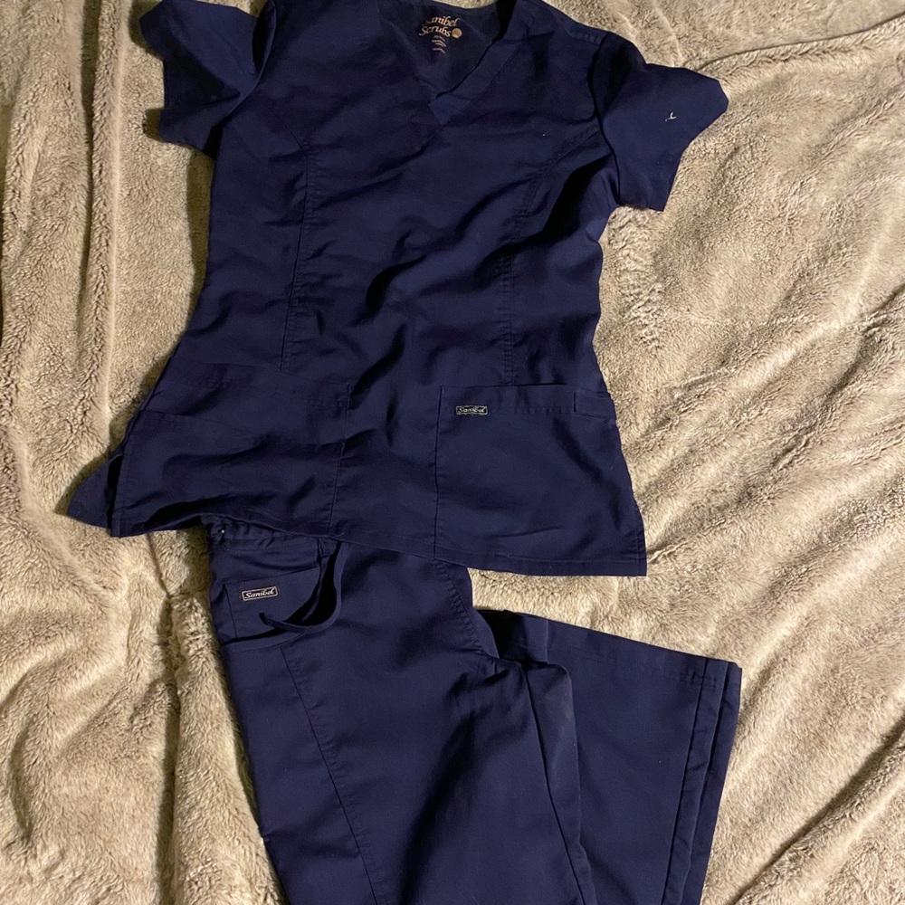 Navy blue scrubs